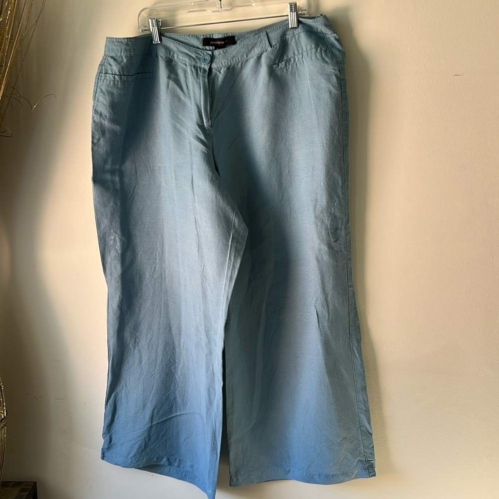 Preowned Ashley Stewart Linen Blend Pants Bundle Women’s Size 20 - Picture 4 of 4